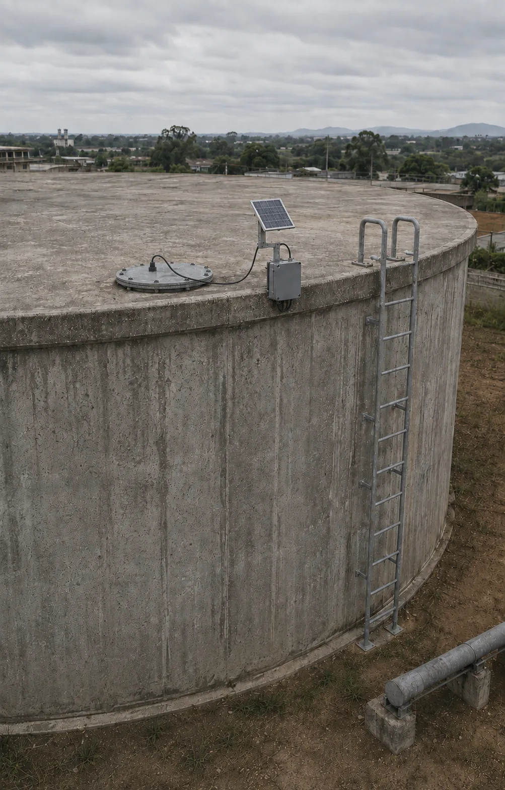 MajiLink unit installed on a reservoir